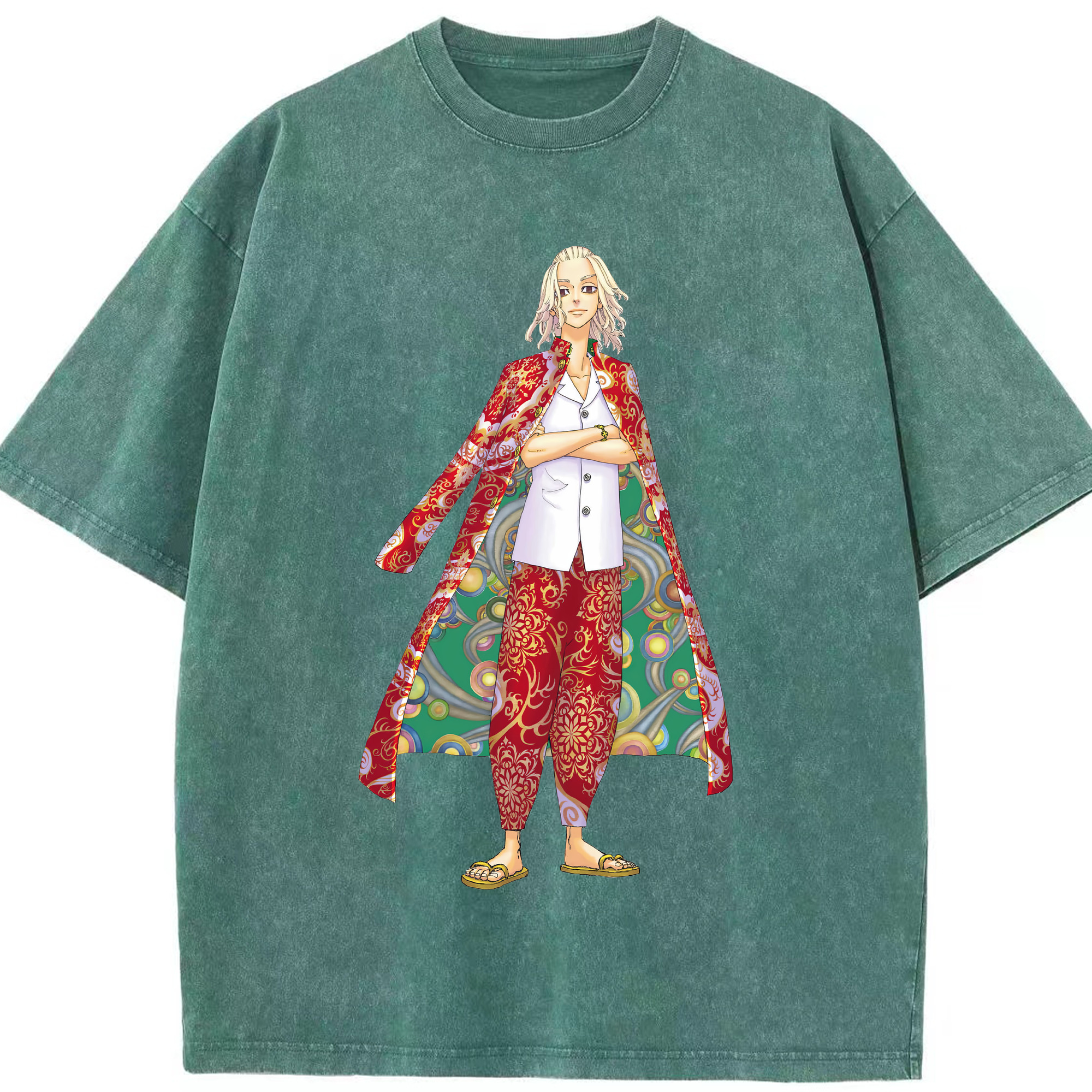 （画像用） 東京リベンジャーズ Tokyo Revengers 綿100% ヴィンテージ風 半袖Tシャツ（フロントプリント）